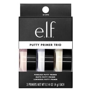 New e.l.f. Putty Primer Trio; Poreless/Matte/Luminous 3x 0.14oz New in Box
